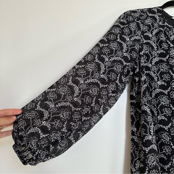 A.L.C. Cotton Silk Balloon Sleeve Blouse Size 2 - Picture 3 of 10